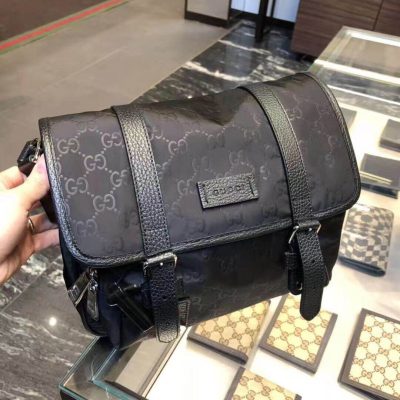 Alternative view of Wholesale Luxury Gucci Gg Guccissima Black Nylon Small Messenger Bag 510335