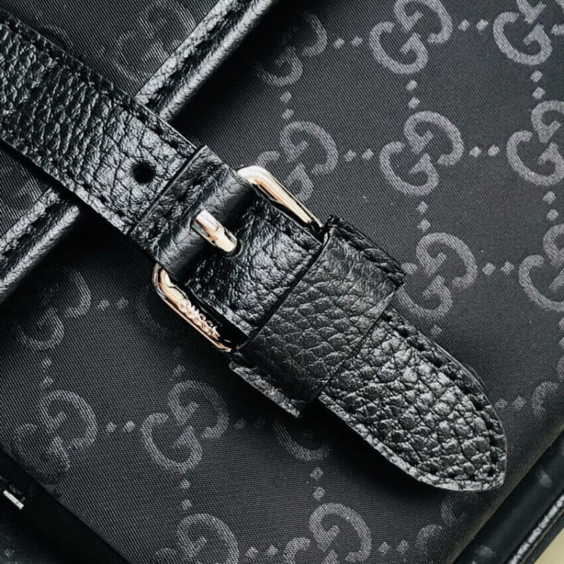 Wholesale Luxury Gucci Gg Guccissima Black Nylon Small Messenger Bag 510335 - Image 11