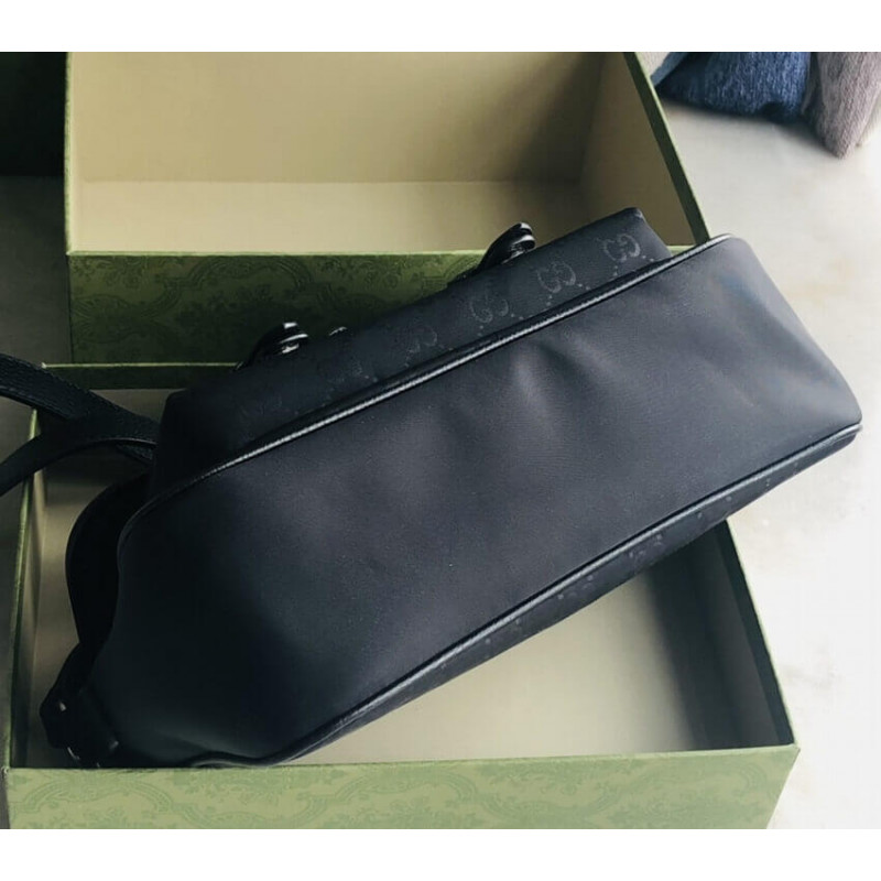 Wholesale Luxury Gucci Gg Guccissima Black Nylon Small Messenger Bag 510335 - Image 9