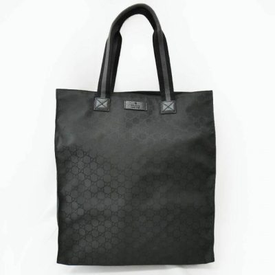 Wholesale Luxury Gucci Gg Guccissima Black Nylon Tall Tote Bag 449177