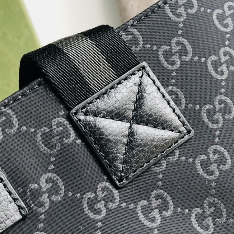 Wholesale Luxury Gucci Gg Guccissima Black Nylon Tall Tote Bag 449177 - Image 10