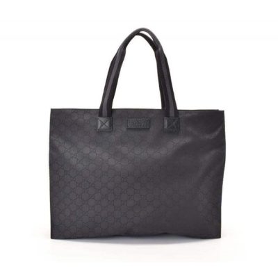 Wholesale Luxury Gucci Gg Guccissima Black Nylon Tote Bag 449176