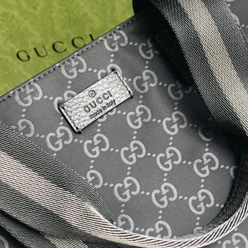 Wholesale Luxury Gucci Gg Guccissima Black Nylon Tote Bag 449176 - Image 8