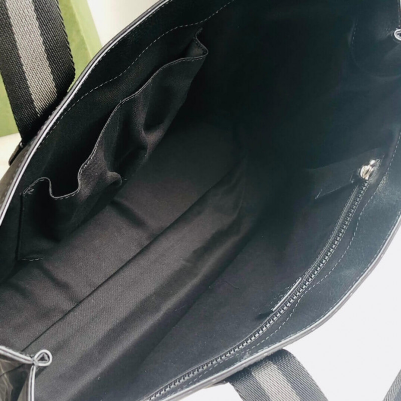 Wholesale Luxury Gucci Gg Guccissima Black Nylon Tote Bag 449176 - Image 10