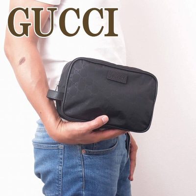 Alternative view of Wholesale Luxury Gucci Gg Guccissima Nylon Toiletry Bag 510338