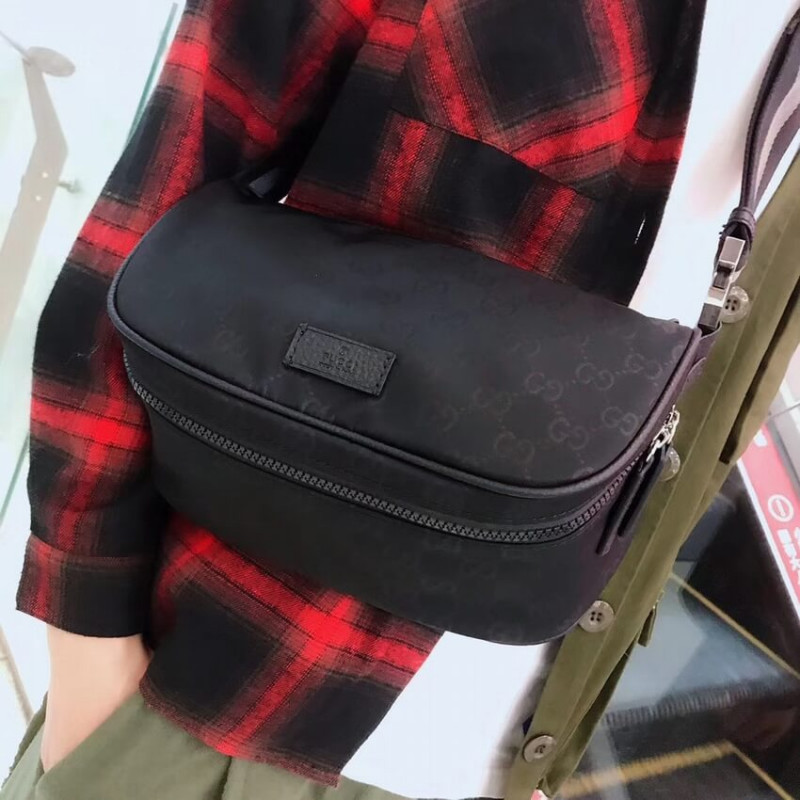 Wholesale Luxury Gucci Gg Guccissima Nylon Waist Crossbody Bag 449182 - Image 4