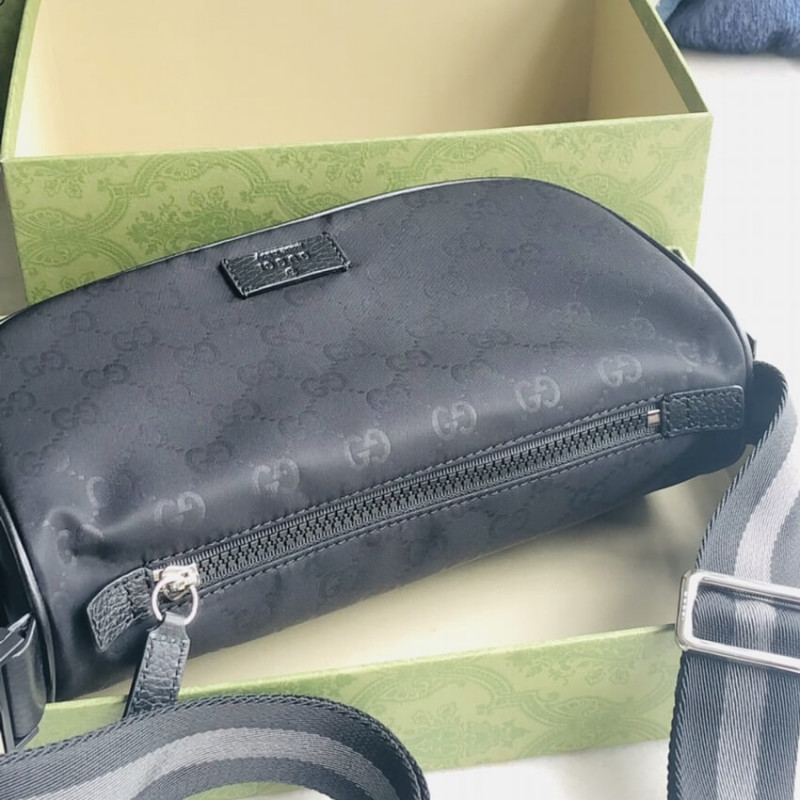 Wholesale Luxury Gucci Gg Guccissima Nylon Waist Crossbody Bag 449182 - Image 9
