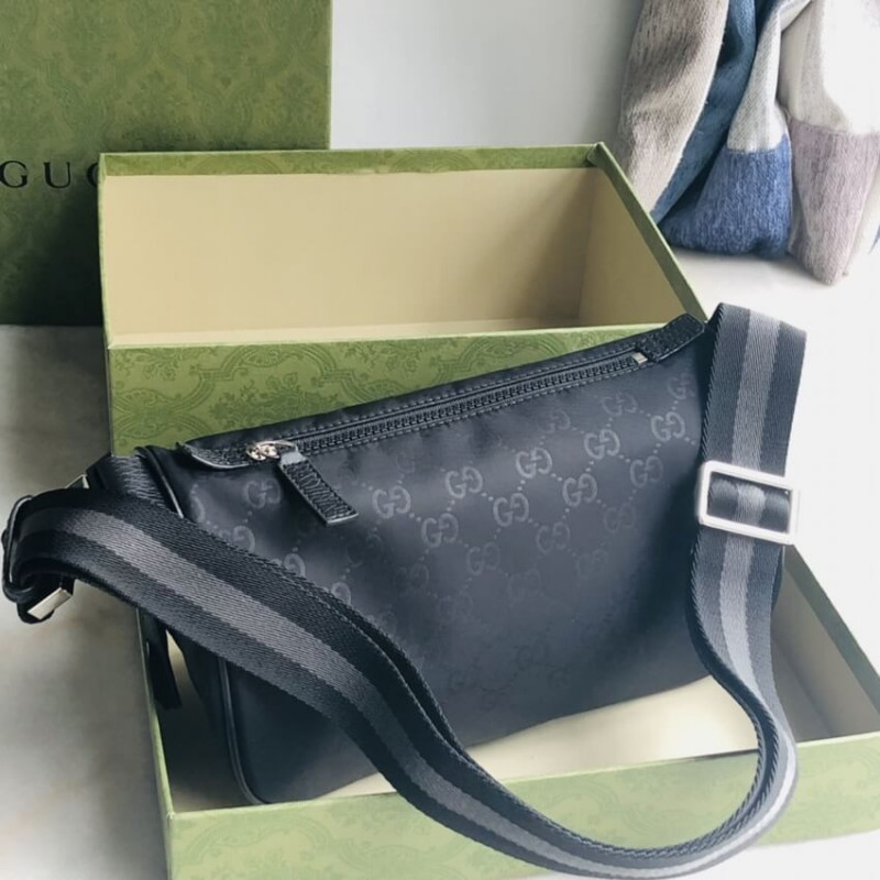 Wholesale Luxury Gucci Gg Guccissima Nylon Waist Crossbody Bag 449182 - Image 11