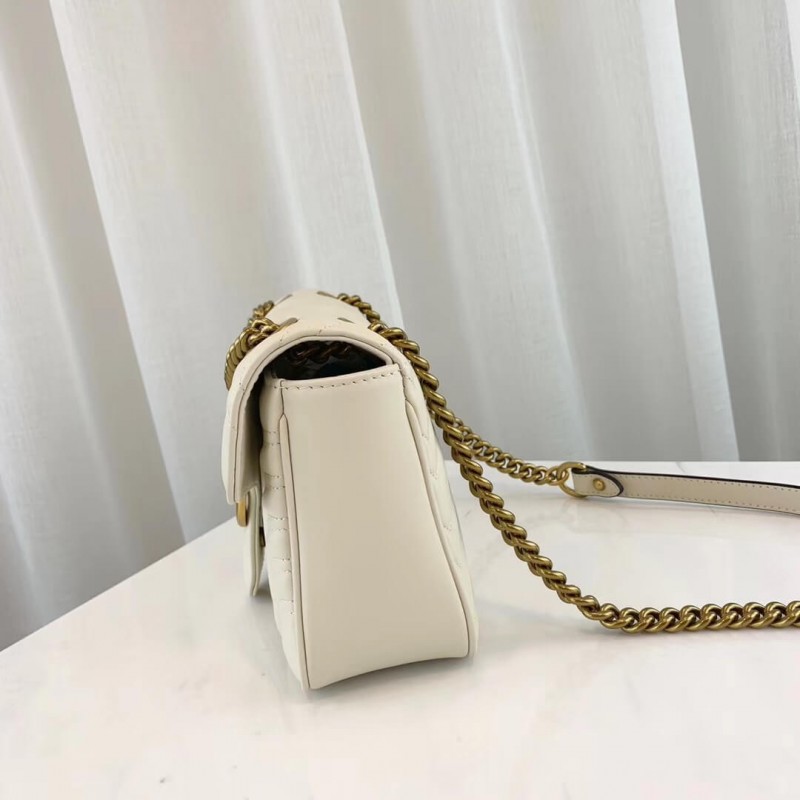 Wholesale Luxury Gucci Gg Marmont Matelasse Chevron Leather Small Shoulder Bag 443497 - Image 4