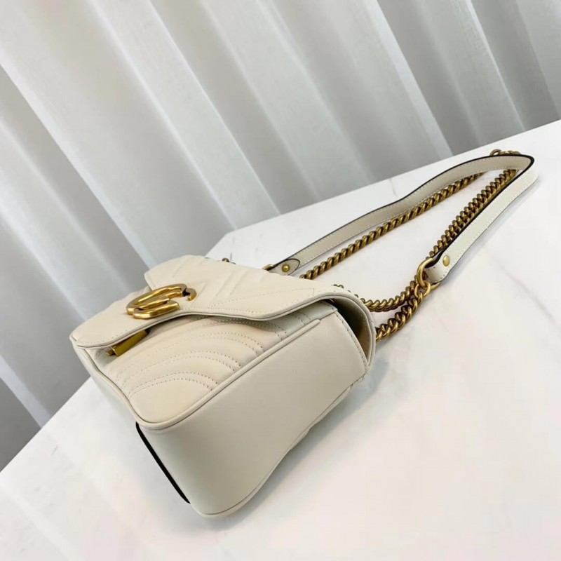 Wholesale Luxury Gucci Gg Marmont Matelasse Chevron Leather Small Shoulder Bag 443497 - Image 8