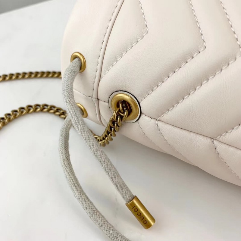 Wholesale Luxury Gucci Gg Marmont Matelasse Mini Bucket Bag 575163 - Image 4
