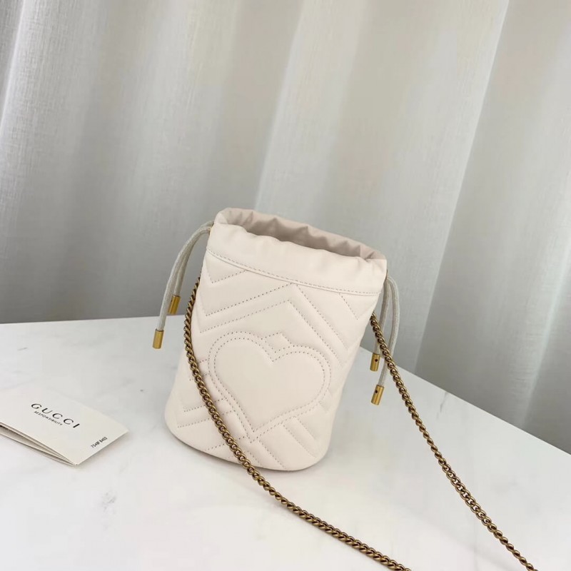 Wholesale Luxury Gucci Gg Marmont Matelasse Mini Bucket Bag 575163 - Image 5