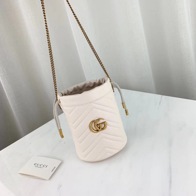 Wholesale Luxury Gucci Gg Marmont Matelasse Mini Bucket Bag 575163 - Image 6