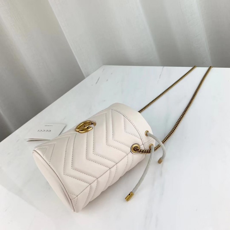 Wholesale Luxury Gucci Gg Marmont Matelasse Mini Bucket Bag 575163 - Image 7