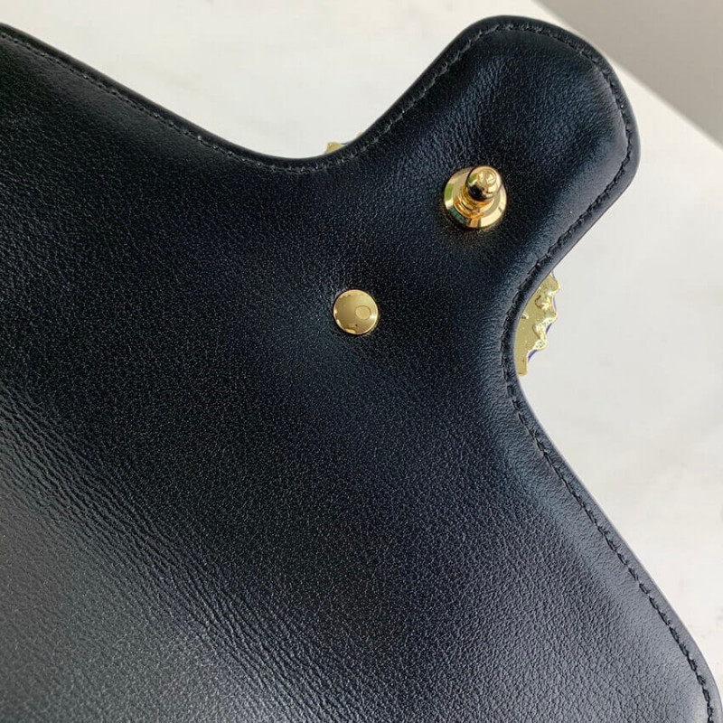 Wholesale Luxury Gucci Gg Marmont Mini Bag 583571 Butter And Pastel Blue Leather - Image 10