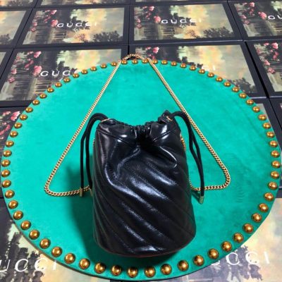 Alternative view of Wholesale Luxury Gucci Gg Marmont Mini Bucket Bag 575163 Black