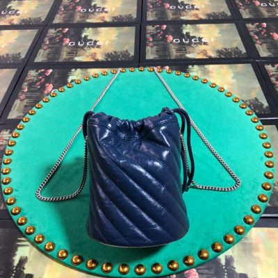 Alternative view of Wholesale Luxury Gucci Gg Marmont Mini Bucket Bag 575163 Blue