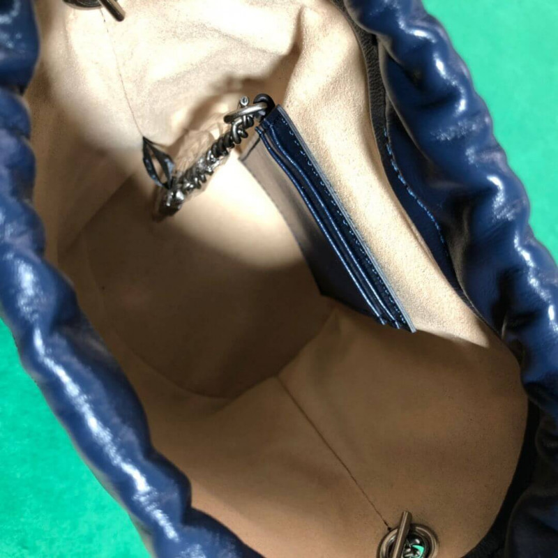 Wholesale Luxury Gucci Gg Marmont Mini Bucket Bag 575163 Blue - Image 9