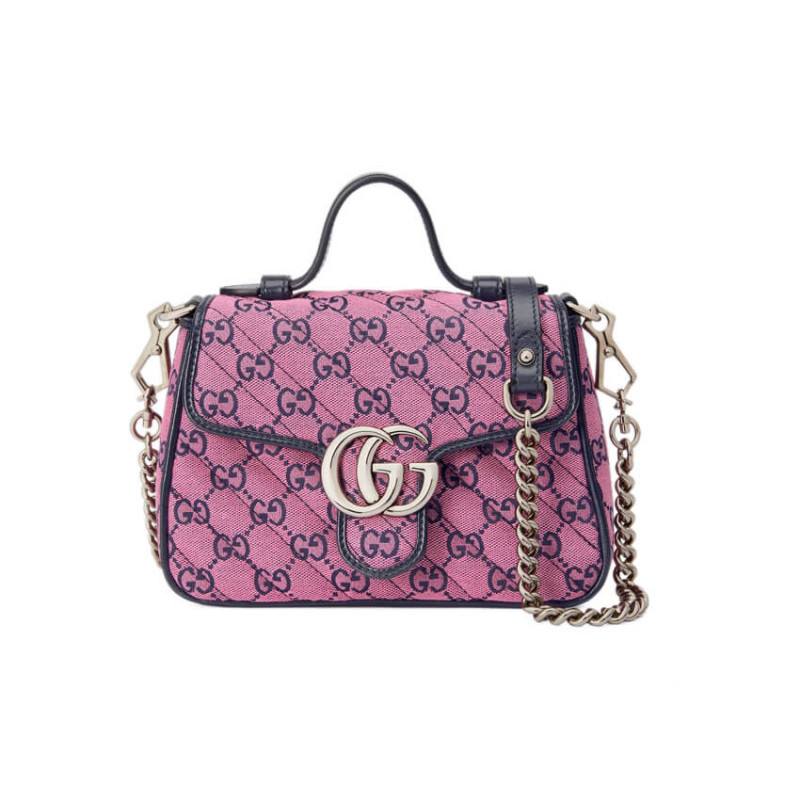 Wholesale Luxury Gucci Gg Marmont Multicolor Mini Top Handle Bag 583571