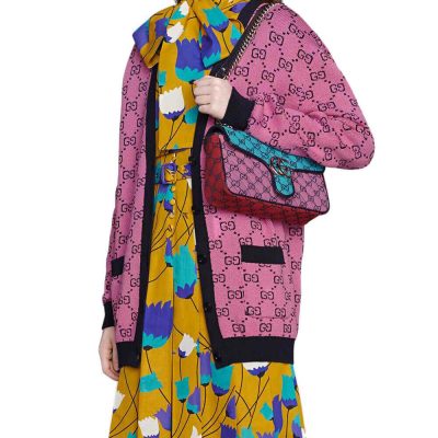 Alternative view of Wholesale Luxury Gucci Gg Marmont Multicolour Small Shoulder Bag 443497