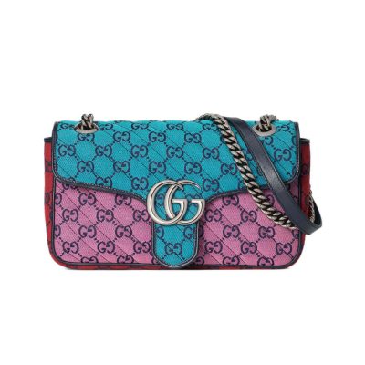 Wholesale Luxury Gucci Gg Marmont Multicolour Small Shoulder Bag 443497