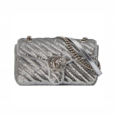 Wholesale Luxury Gucci Gg Marmont Small Sequin Shoulder Bag 443497