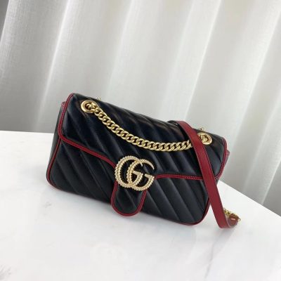 Alternative view of Wholesale Luxury Gucci Gg Marmont Small Shoulder Bag 443497 Black