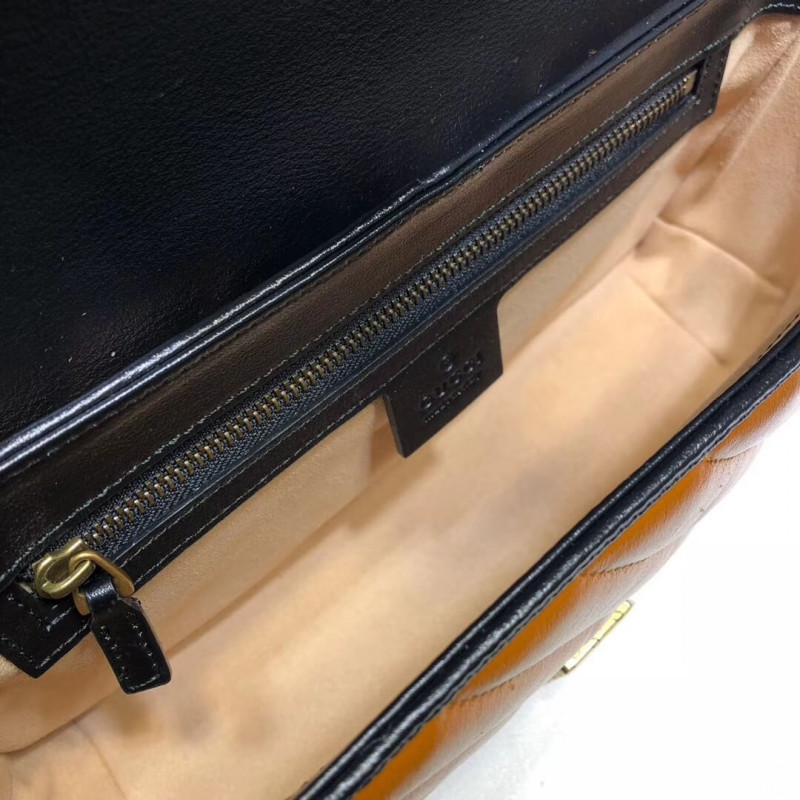 Wholesale Luxury Gucci Gg Marmont Small Shoulder Bag 443497 Cognac - Image 10