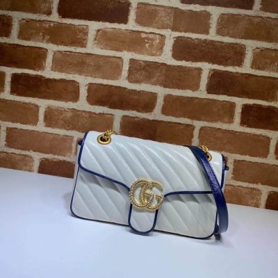 Alternative view of Wholesale Luxury Gucci Gg Marmont Small Shoulder Bag 443497 White