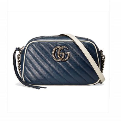 Wholesale Luxury Gucci Gg Marmont Small Shoulder Bag 447632 Blue