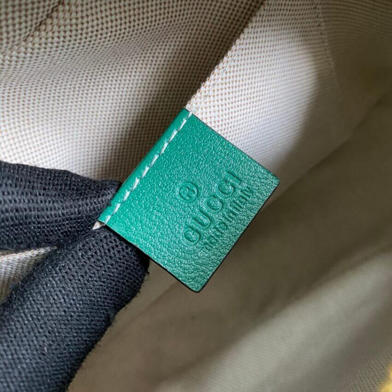 Wholesale Luxury Gucci Gg Marmont Small Shoulder Bag 447632 Green And Emerald Leather - Image 10
