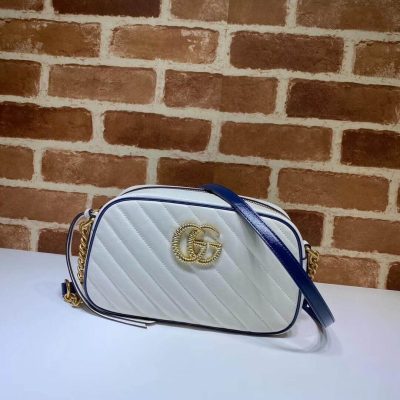 Alternative view of Wholesale Luxury Gucci Gg Marmont Small Shoulder Bag 447632 White