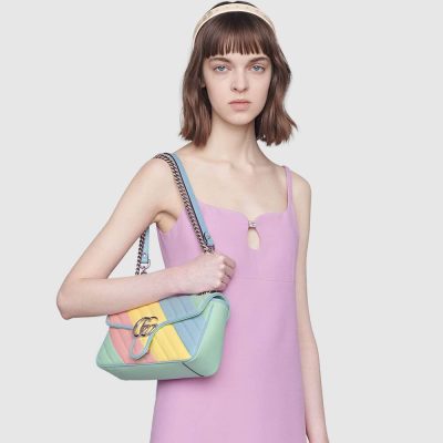 Alternative view of Wholesale Luxury Gucci Gg Marmont Small Shoulder Bag In Pastel And Rainbow 443497