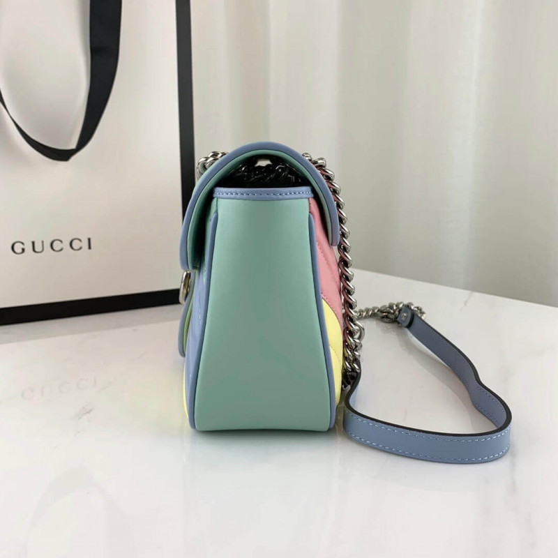 Wholesale Luxury Gucci Gg Marmont Small Shoulder Bag In Pastel And Rainbow 443497 - Image 5