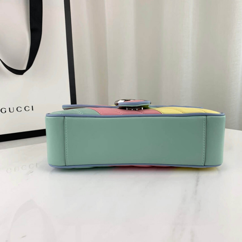 Wholesale Luxury Gucci Gg Marmont Small Shoulder Bag In Pastel And Rainbow 443497 - Image 6