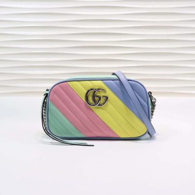 Alternative view of Wholesale Luxury Gucci Gg Marmont Small Shoulder Bag In Pastel And Rainbow 447632