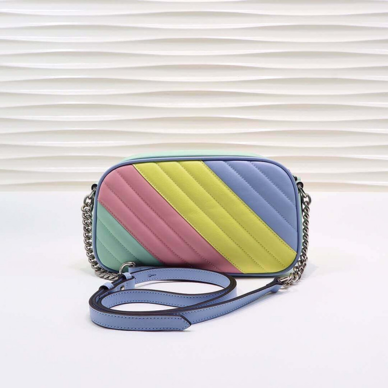 Wholesale Luxury Gucci Gg Marmont Small Shoulder Bag In Pastel And Rainbow 447632 - Image 4
