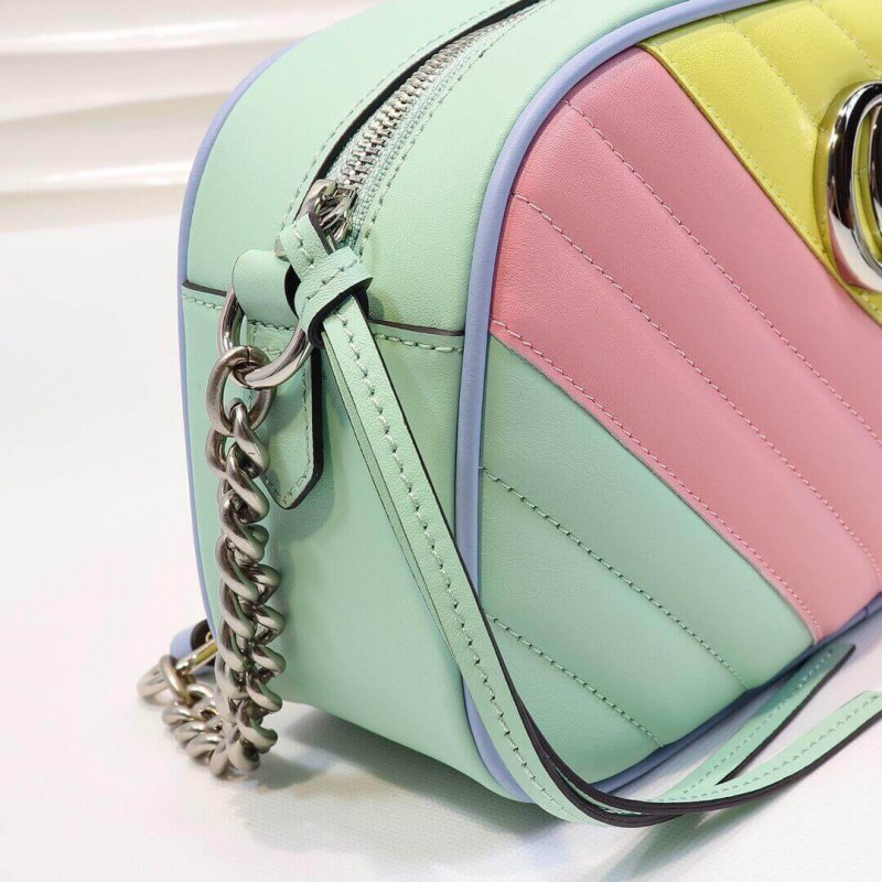 Wholesale Luxury Gucci Gg Marmont Small Shoulder Bag In Pastel And Rainbow 447632 - Image 6