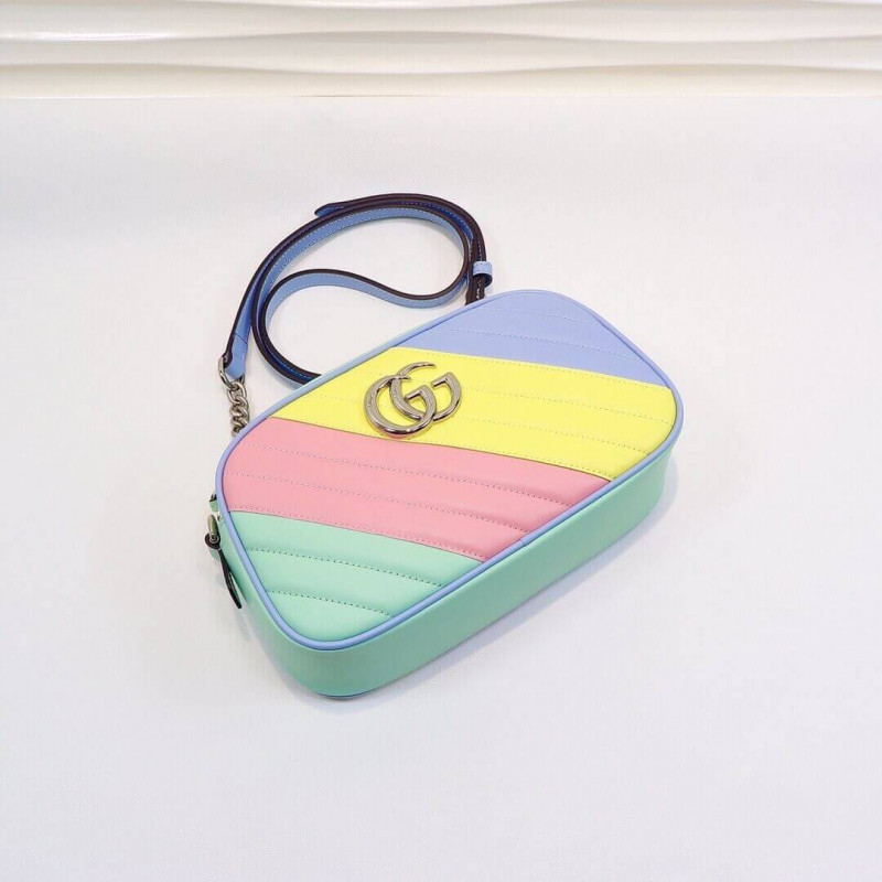 Wholesale Luxury Gucci Gg Marmont Small Shoulder Bag In Pastel And Rainbow 447632 - Image 10
