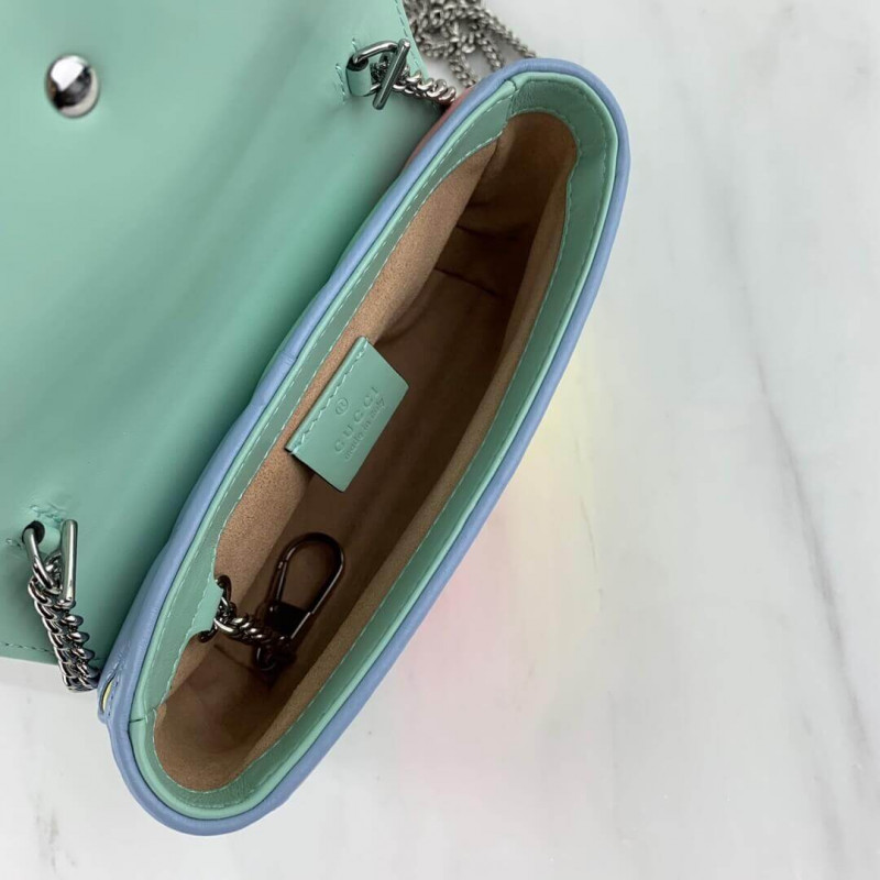 Wholesale Luxury Gucci Gg Marmont Super Mini Bag In Pastel And Rainbow 476433 - Image 11