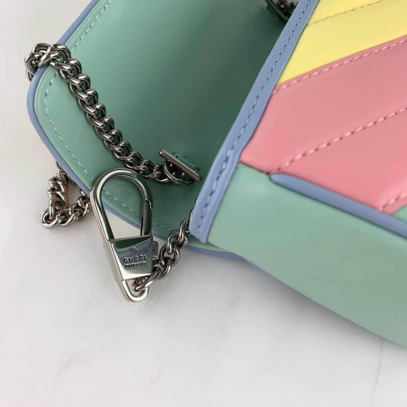 Wholesale Luxury Gucci Gg Marmont Super Mini Bag In Pastel And Rainbow 476433 - Image 10