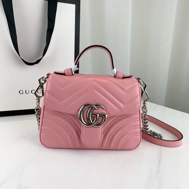 Wholesale Luxury Gucci Gg Marmont Top Handle Bag 22Cm 547260 - Image 3