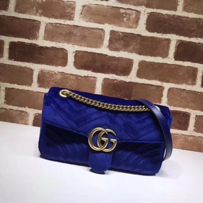 Alternative view of Wholesale Luxury Gucci Gg Marmont Velvet Shoulder Bag 443497