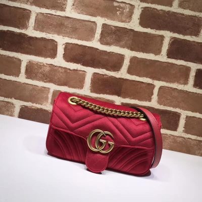 Alternative view of Wholesale Luxury Gucci Gg Marmont Velvet Shoulder Bag 446744