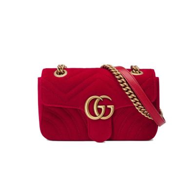 Wholesale Luxury Gucci Gg Marmont Velvet Shoulder Bag 446744
