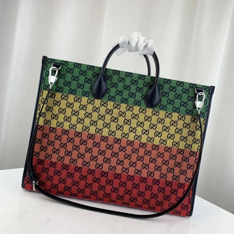 Wholesale Luxury Gucci Gg Multicolour Large Tote Bag 659980 - Image 5