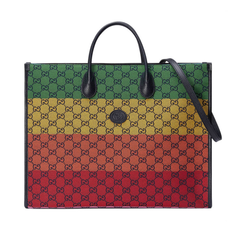 Wholesale Luxury Gucci Gg Multicolour Large Tote Bag 659980