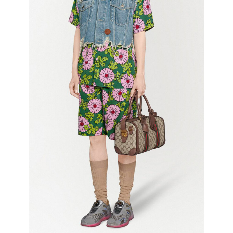 Wholesale Luxury Gucci Gg Small Duffel Bag With Web 645017 - Image 2