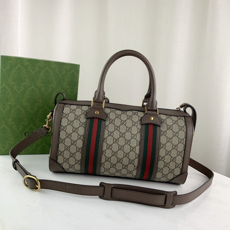 Wholesale Luxury Gucci Gg Small Duffel Bag With Web 645017 - Image 4