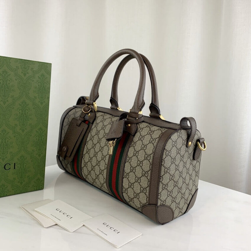 Wholesale Luxury Gucci Gg Small Duffel Bag With Web 645017 - Image 5
